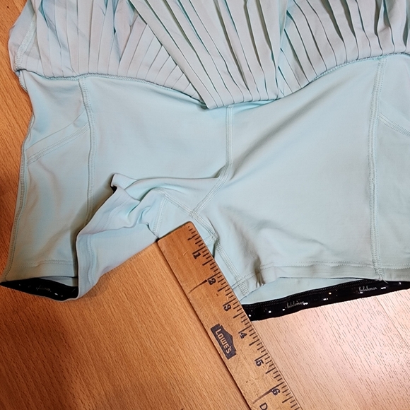 Lululemon Pleat To Street Skirt II Tranquil Blue 5 Pockets Size 4 Tennis Skort - Picture 9 of 16